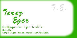 terez eger business card